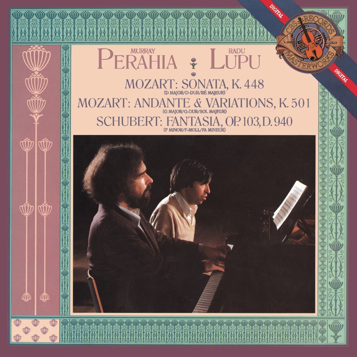 Album cover of Mozart: Sonata in D Major for Two Pianos, K. 448; Schubert: Fantasia in F minor for Piano, Four Hands, D. 940 (Op. 103)