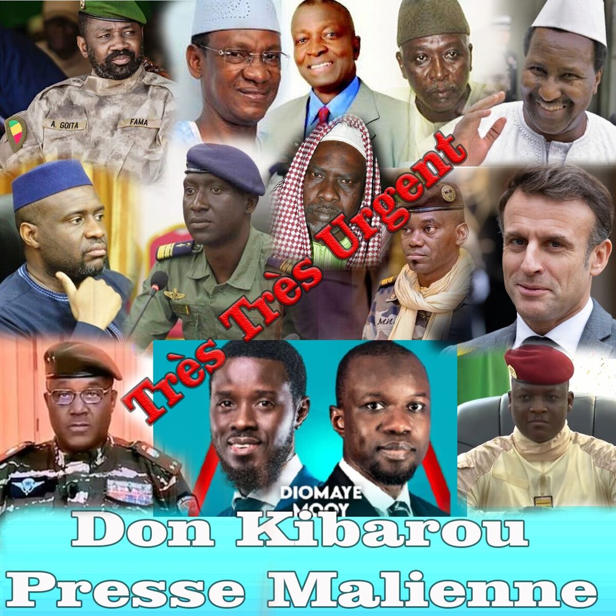 Album cover of Très Très Urgent Don Kibarou Presse Malienne