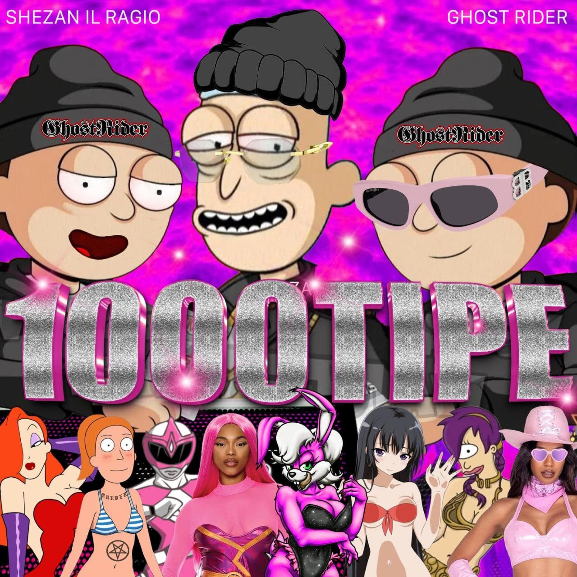Album cover of Mille tipe (feat. Ghost rider)