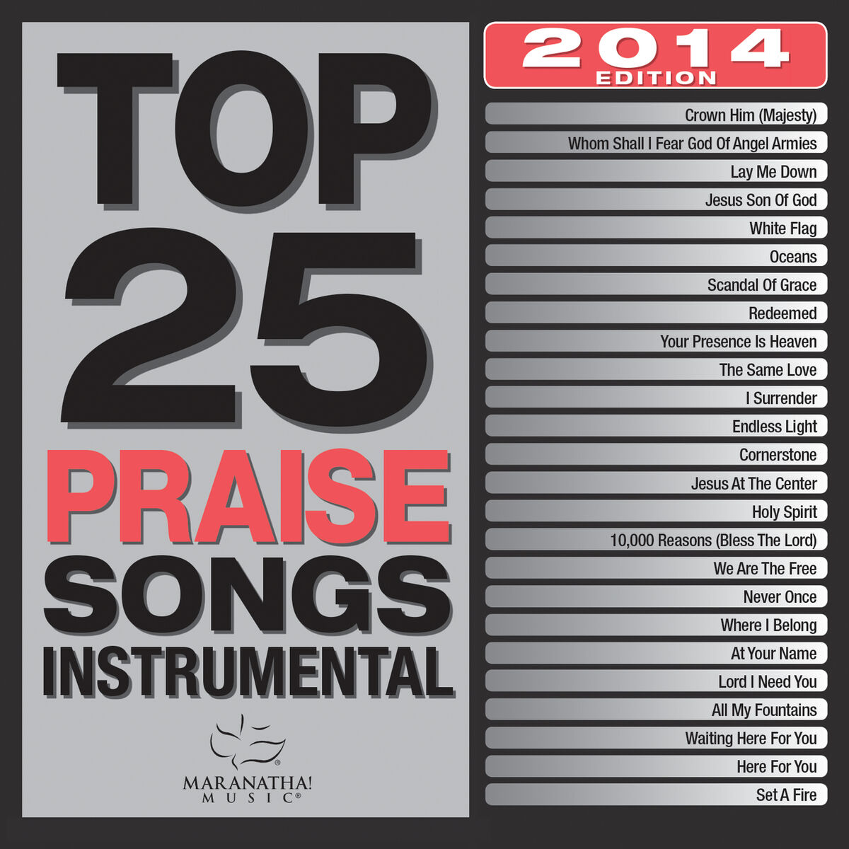 Album cover of Top 25 Praise Songs Instrumental 2014