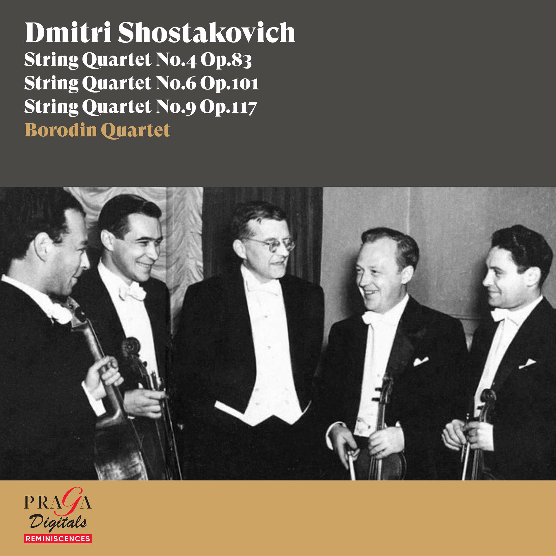 Album cover of Dmitri Shostakovich: String Quartets Nos. 4, 6 & 9