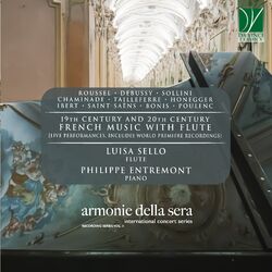 Cover of 19th Century and 20th Century French Music with Flute (Live Performances, Includes World Premiere Recordings - "Armonie della sera" International Concert 