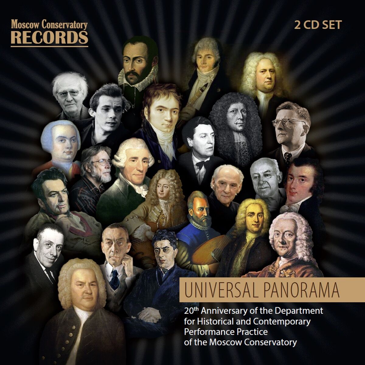 Album cover of UNIVERSAL PANORAMA. 20th Anniversary of the Department for Historical and Contemporary Performance Practice of the Moscow Conserva