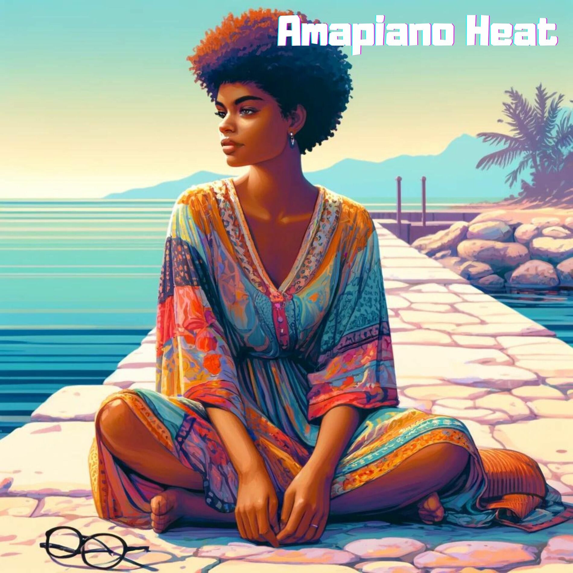 Album cover of Amapiano Heat: Rhythms by the Sea