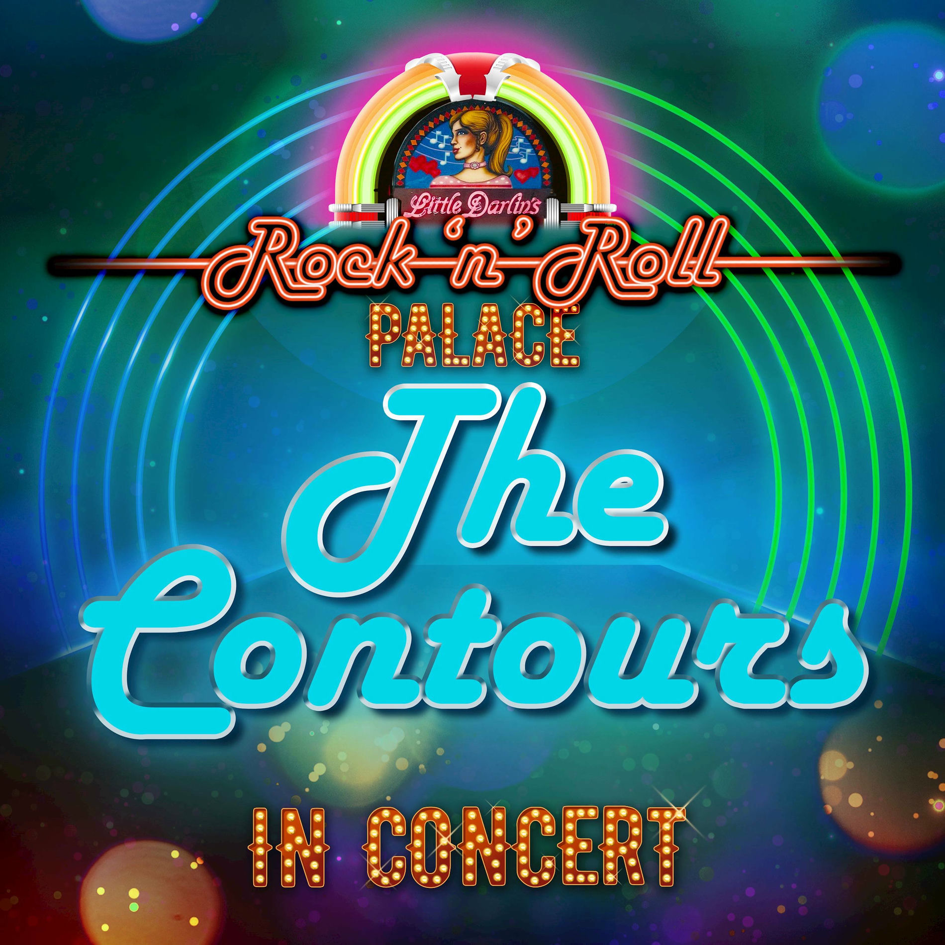 Album cover of The Contours - In Concert at Little Darlin's Rock 'n' Roll Palace (Live)