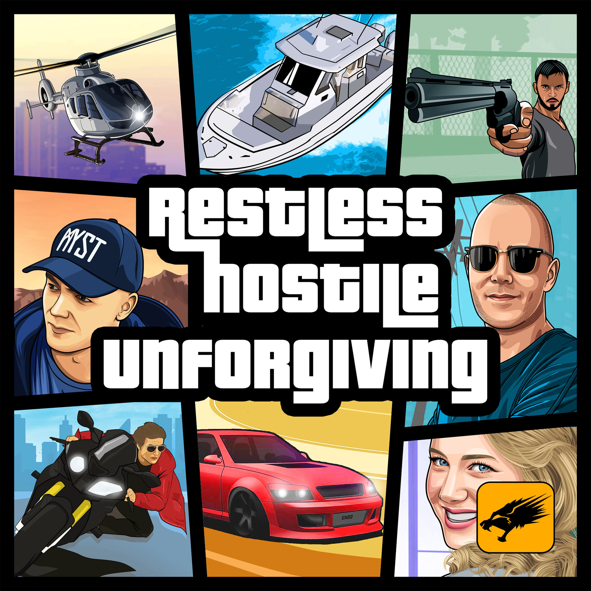 Album cover of Restless, Hostile, Unforgiving