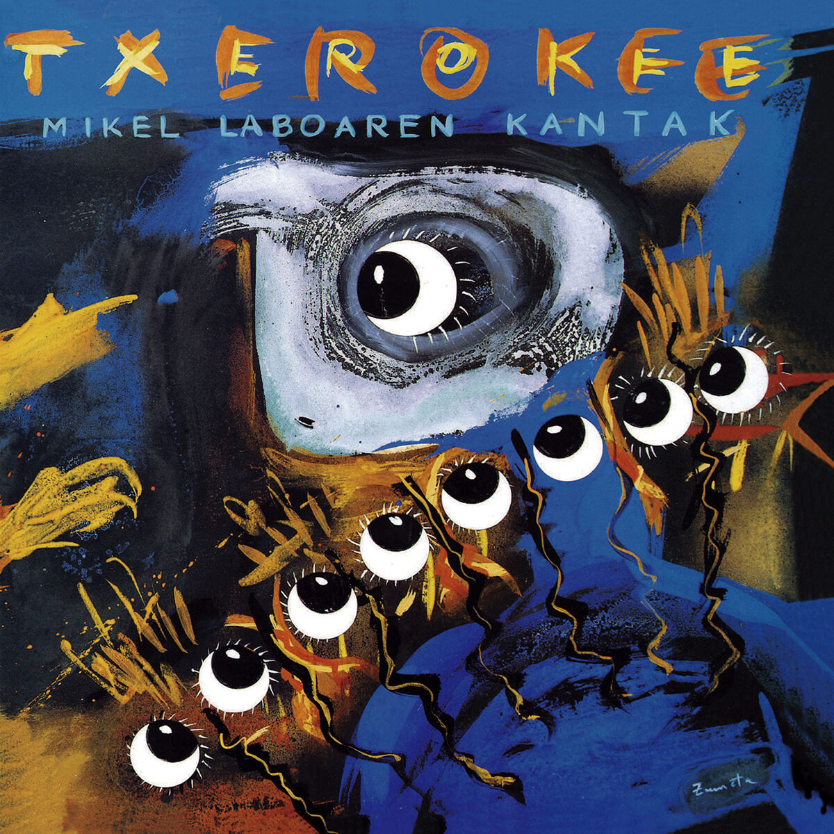 Album cover of Txerokee. Mikel Laboaren kantak