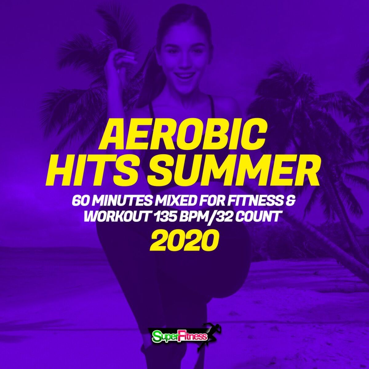 Album cover of Aerobic Hits Summer 2020: 60 Minutes Mixed for Fitness & Workout 135 bpm/32 Count