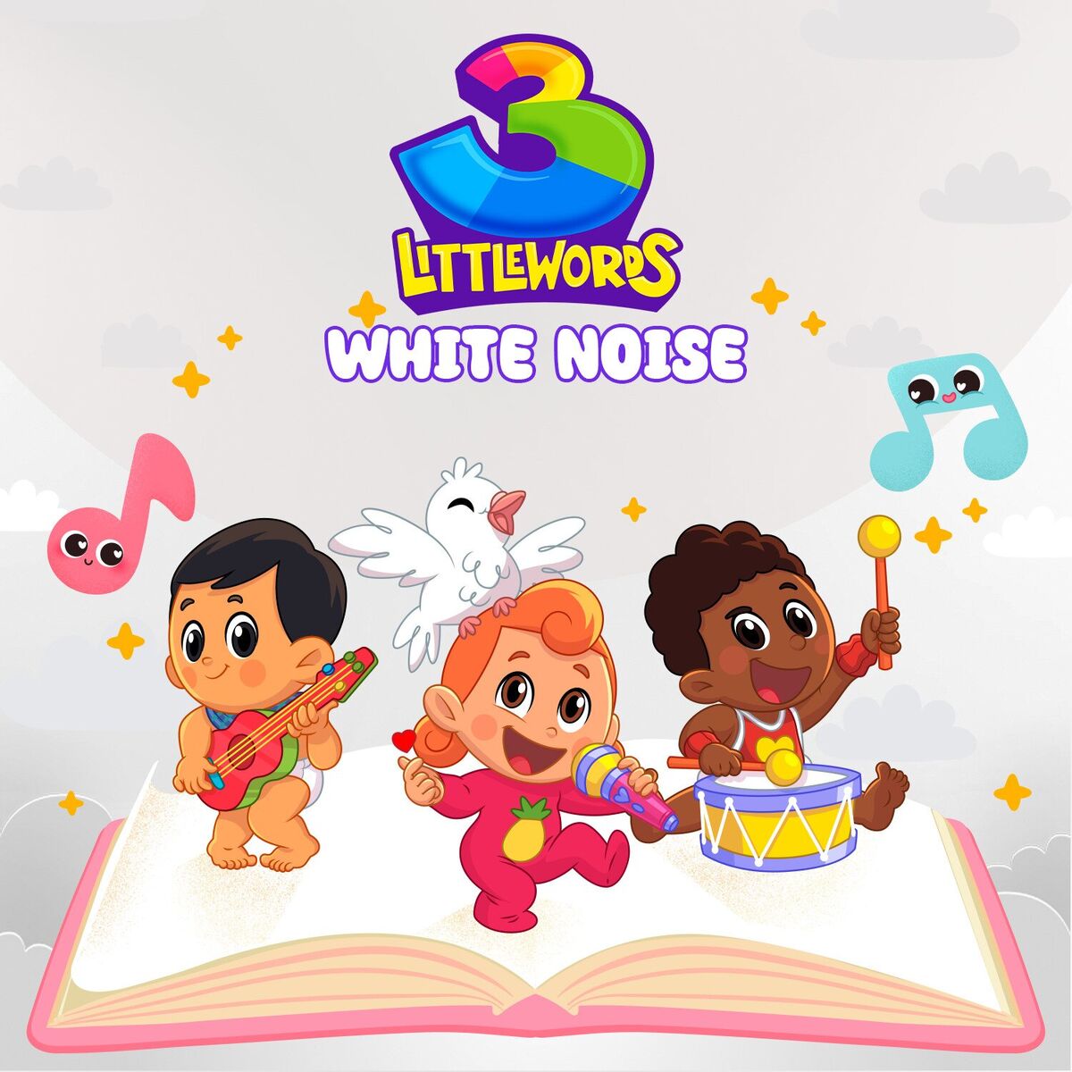 Album cover of 3 Little Words - White Noise