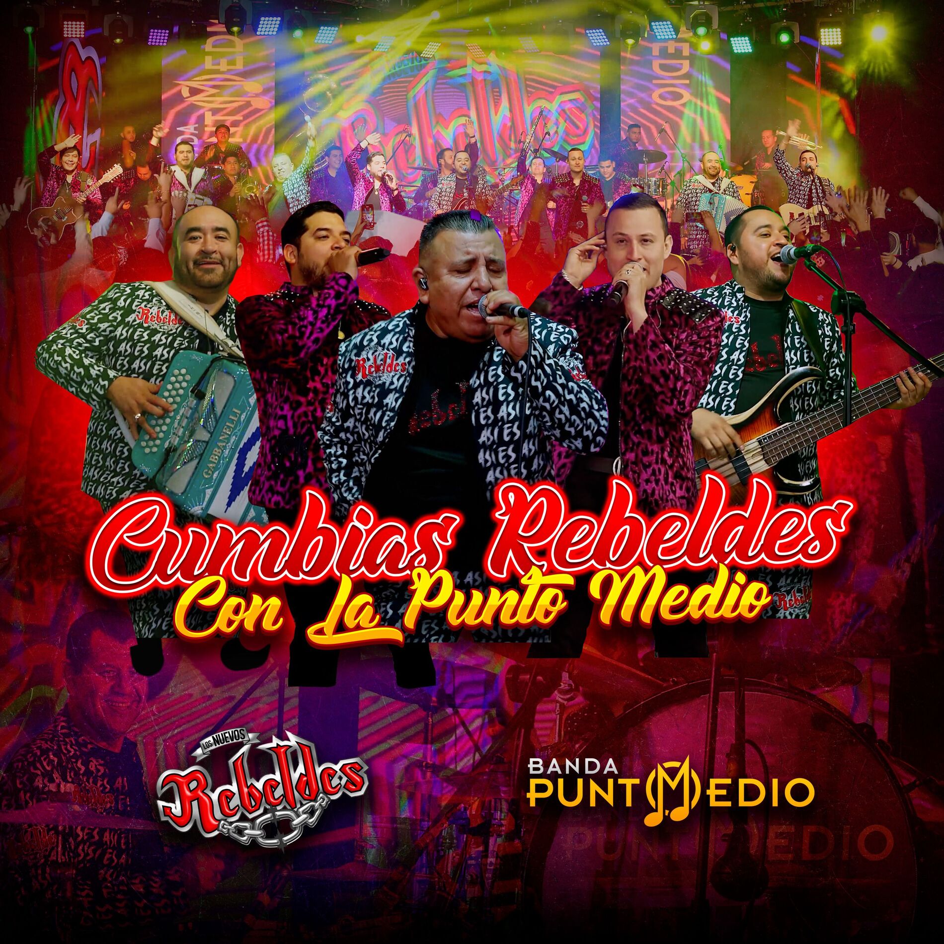 Album cover of Cumbias Rebeldes Con La Punto Medio