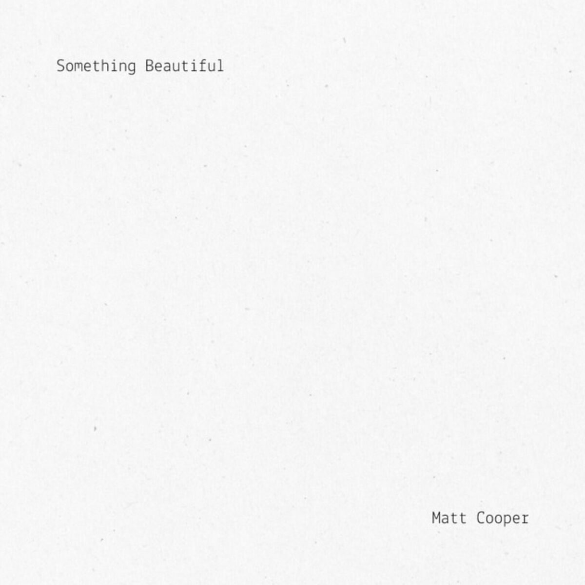 Album cover of Something Beautiful