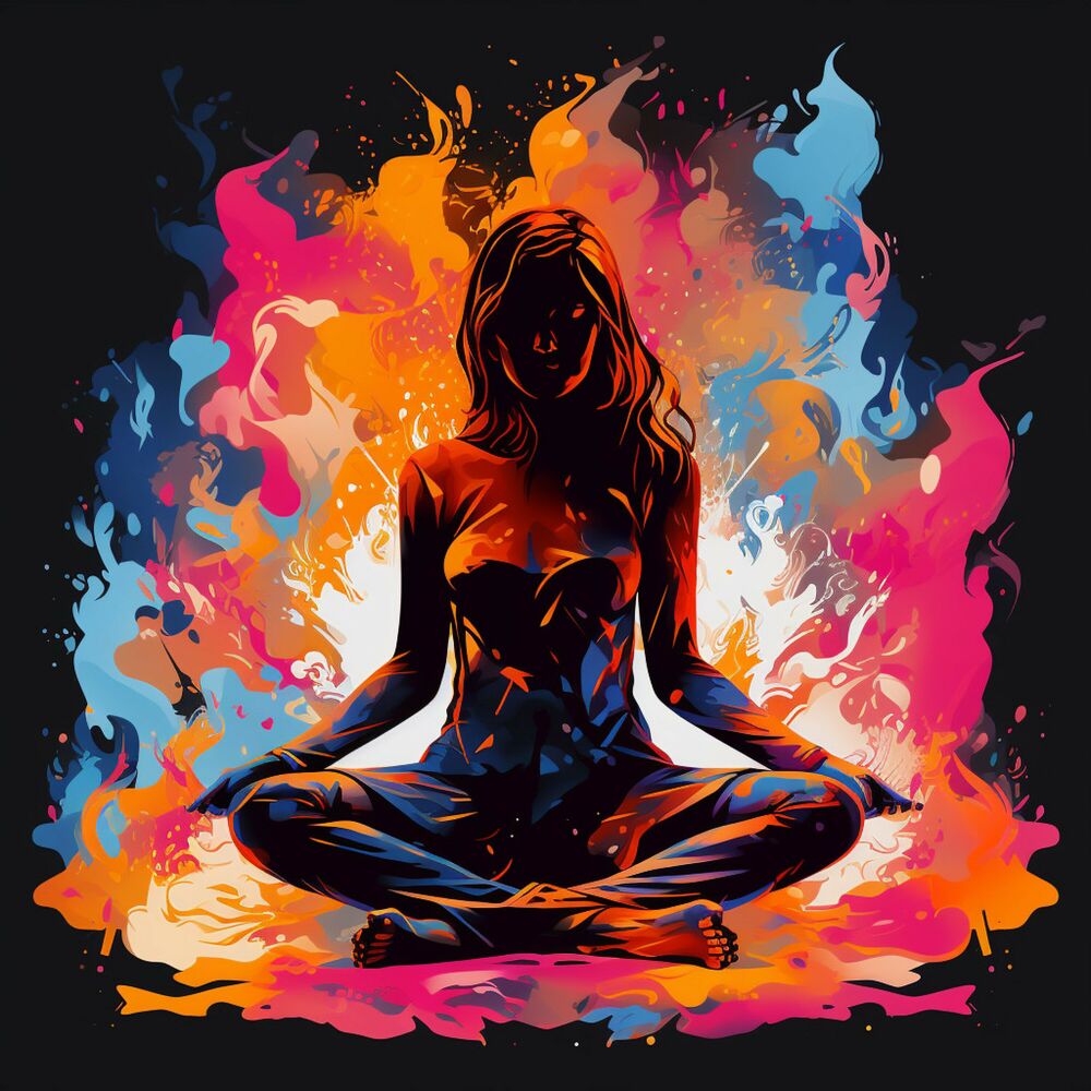 Picture of Zen Relaxation by the Fire: Hymn of Fiery Waves