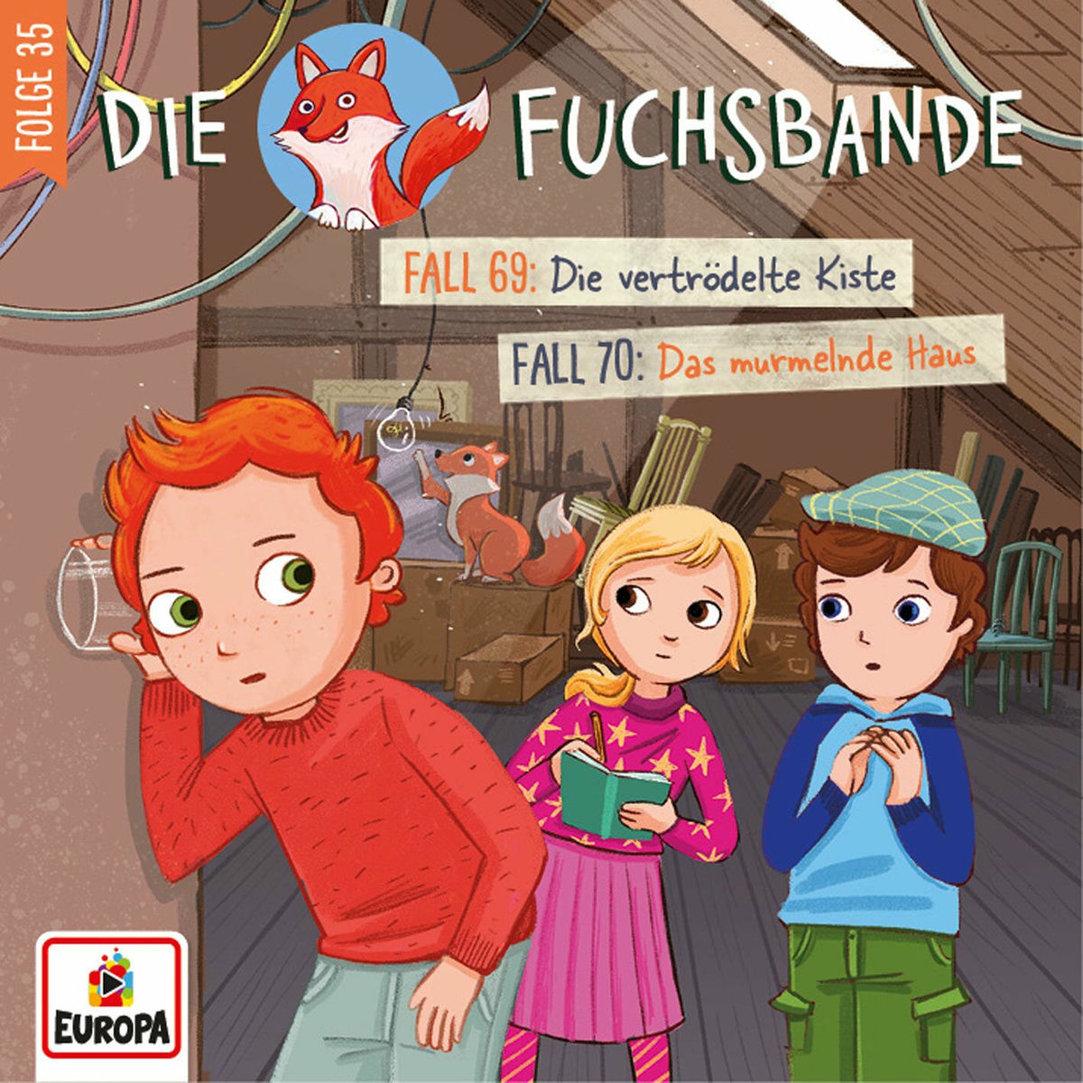 Album picture of Folge 35: Fall 69: Die vertrödelte Kiste/Fall 70: Das murmelnde Haus