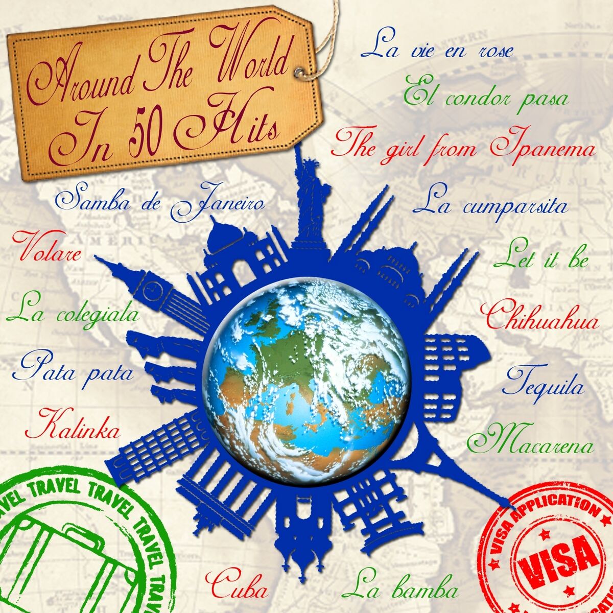 Album cover of Around the World in 50 Hits