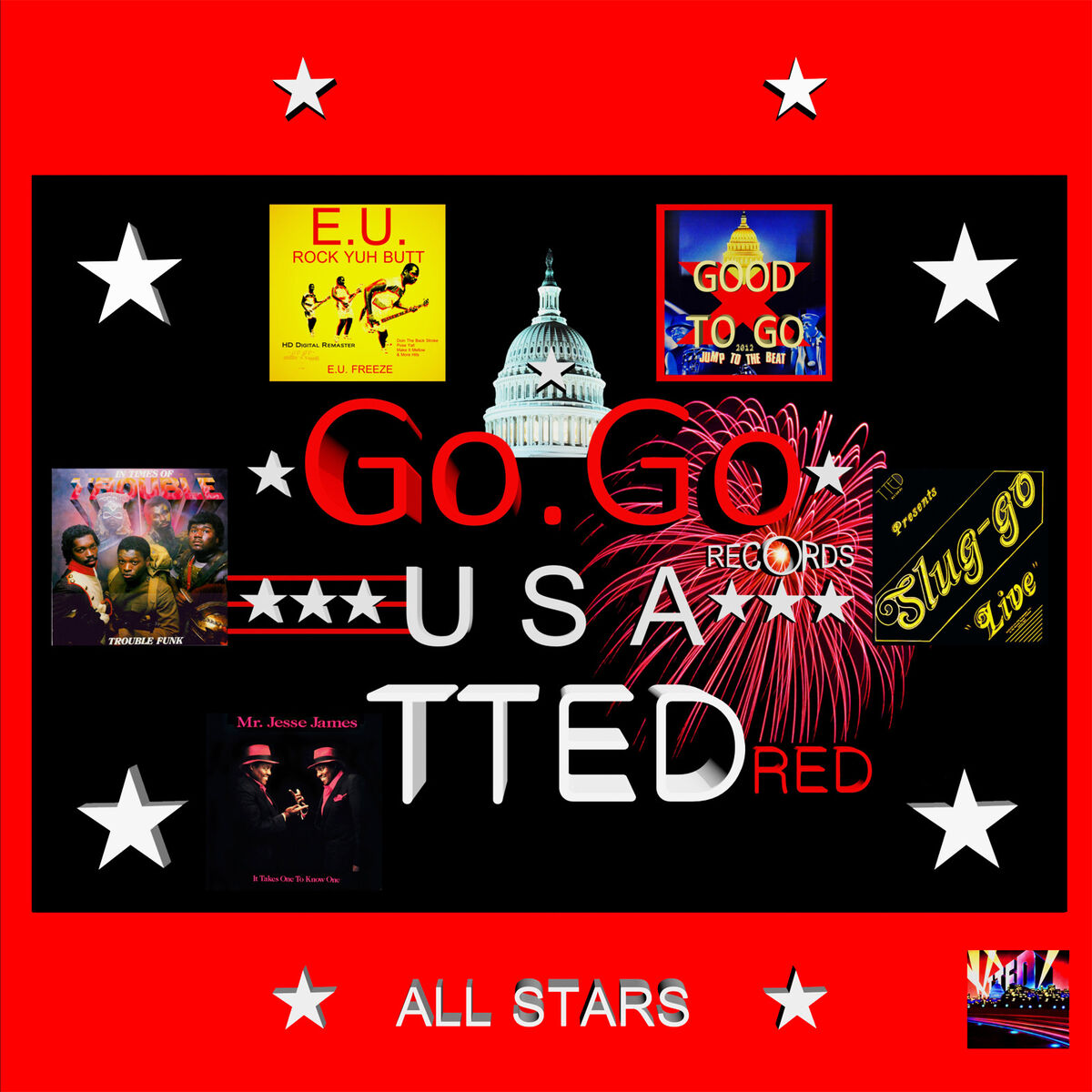 Album cover of Go-Go Usa Records Tted Red All Stars
