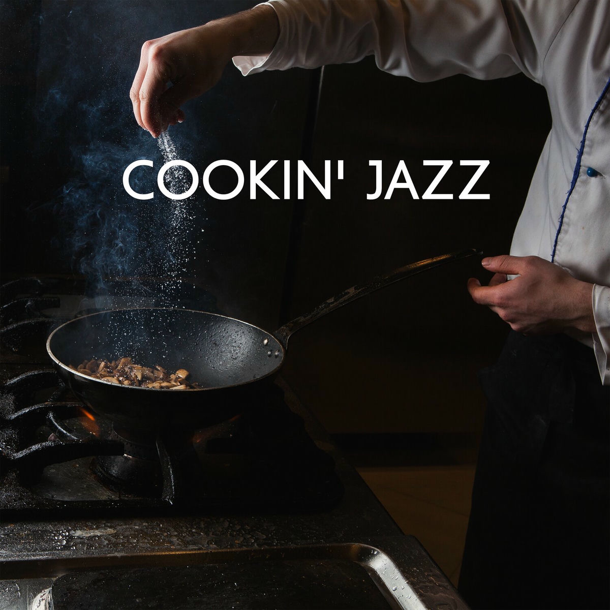 Album cover of Cookin' Jazz: Modern Jazz Music for Cooking, Uplifting Bossa Nova, Easy Listening