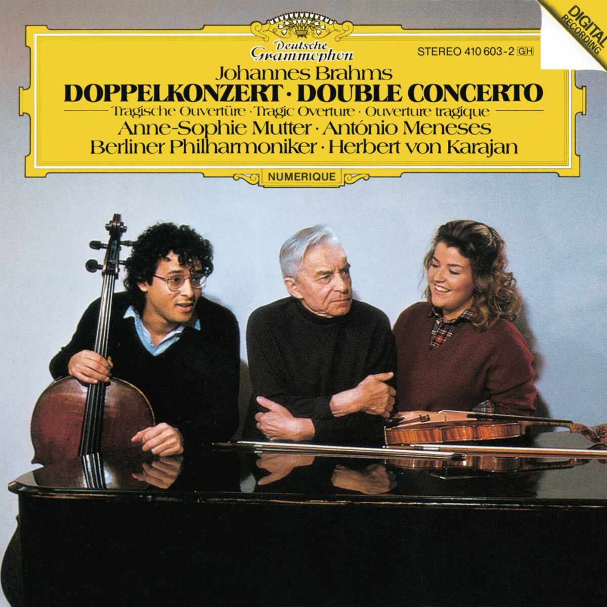 Album cover of Brahms: Double Concerto In A Minor, Op. 102; Tragic Overture, Op. 81