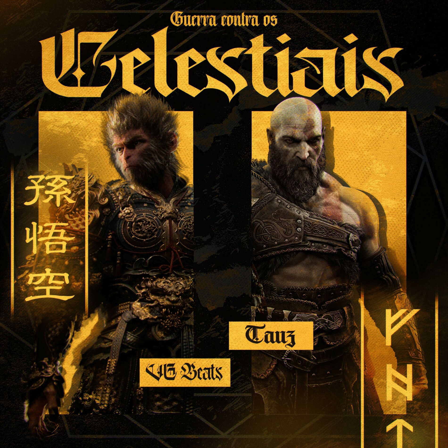 Album cover of Wukong e Kratos, Guerra Contra os Celestiais