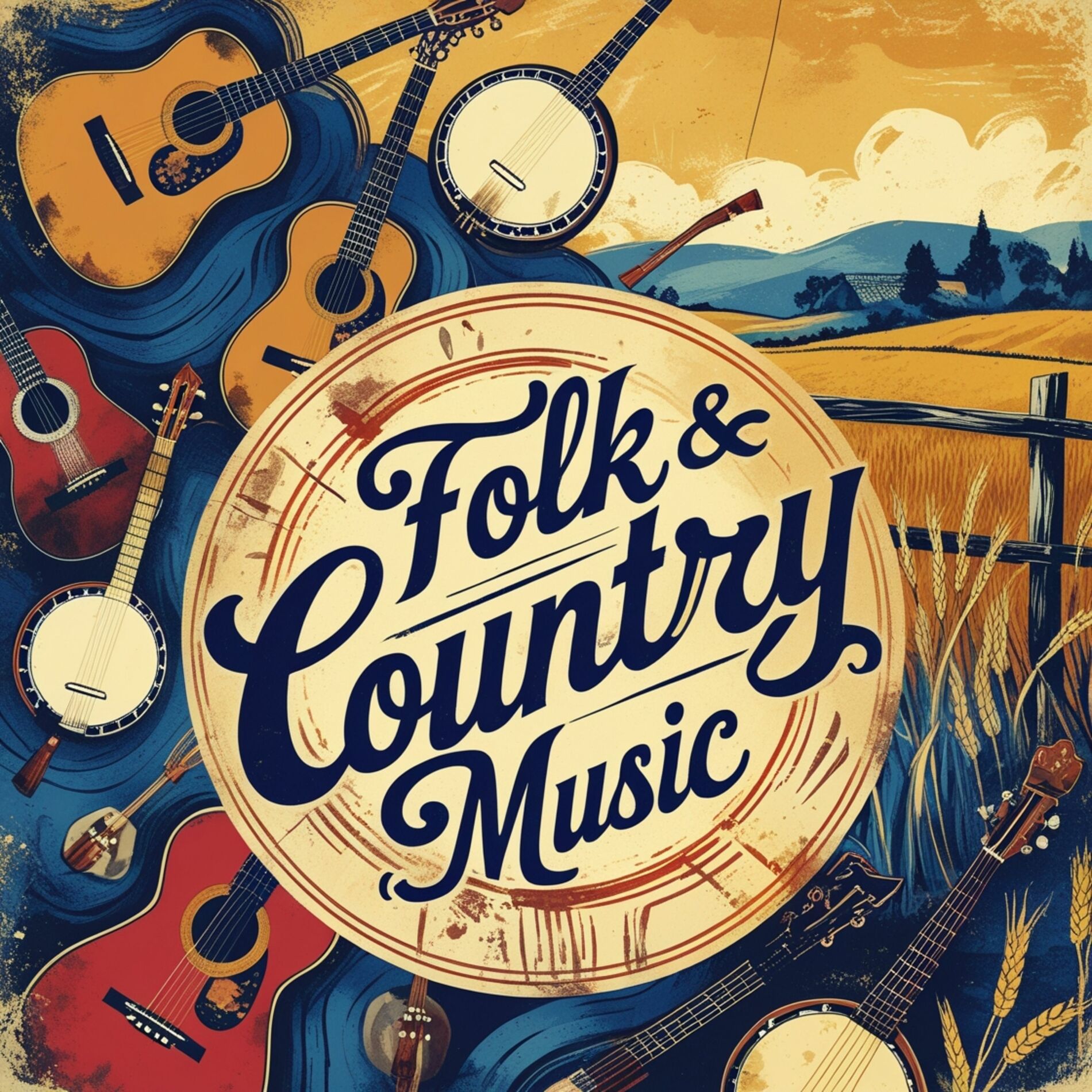 Album cover of Folk & Country Music