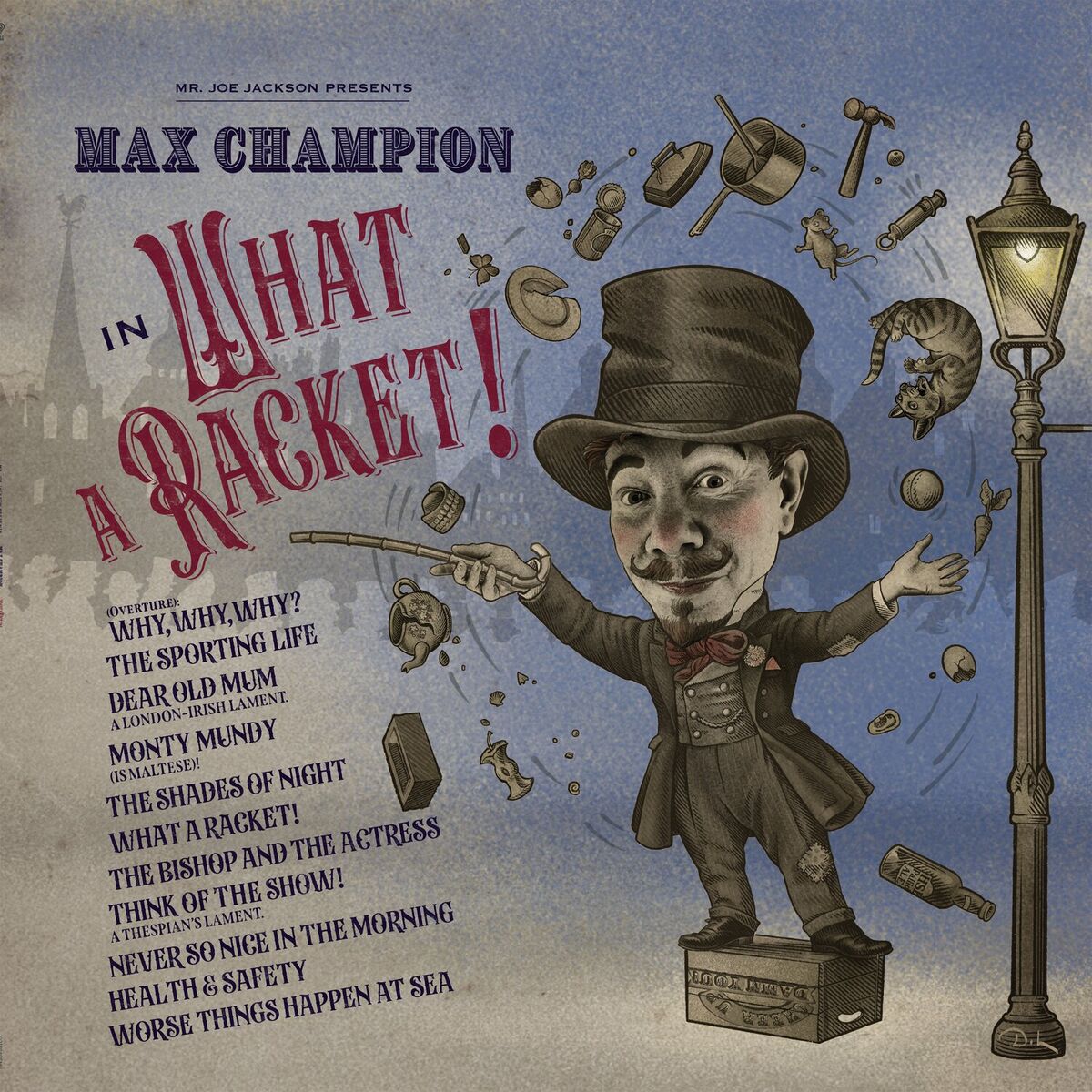 Album cover of Mr. Joe Jackson presents Max Champion in 'What A Racket!'