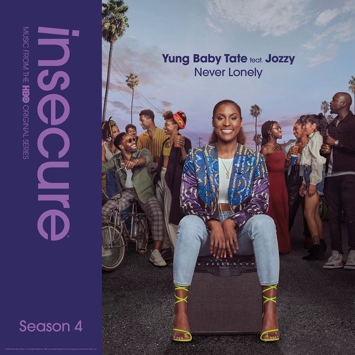 Album cover of Never Lonely (feat. Jozzy) [from Insecure: Music From The HBO Original Series, Season 4]