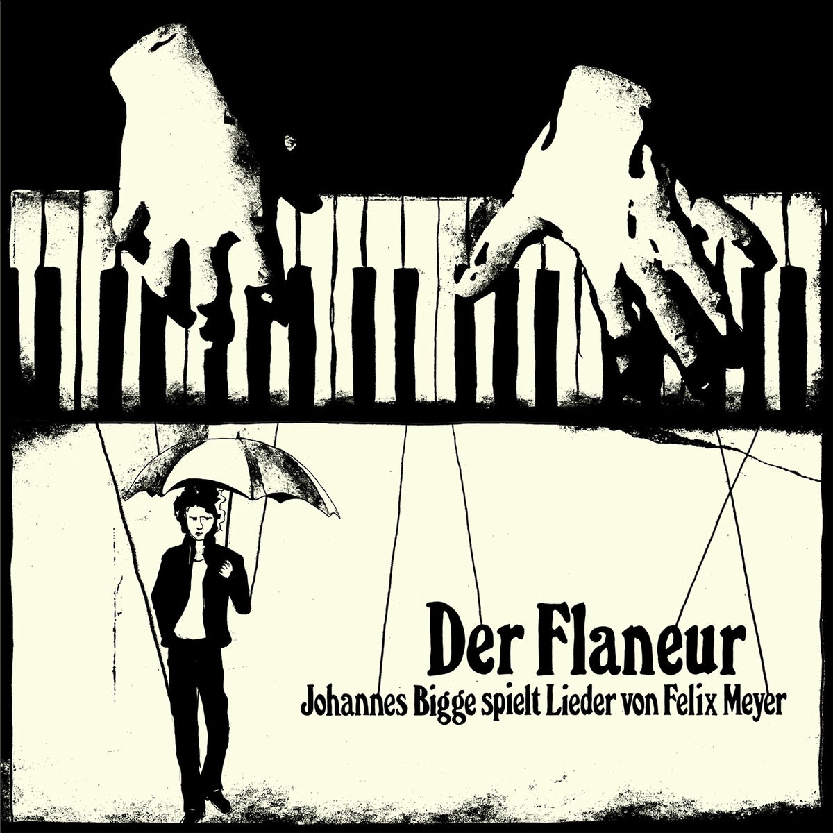 Album cover of Der Flaneur, Johannes Bigge spielt Lieder von Felix Meyer