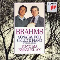 Cover of Brahms: Sonatas for Cello & Piano, Opp. 38, 99 and 108