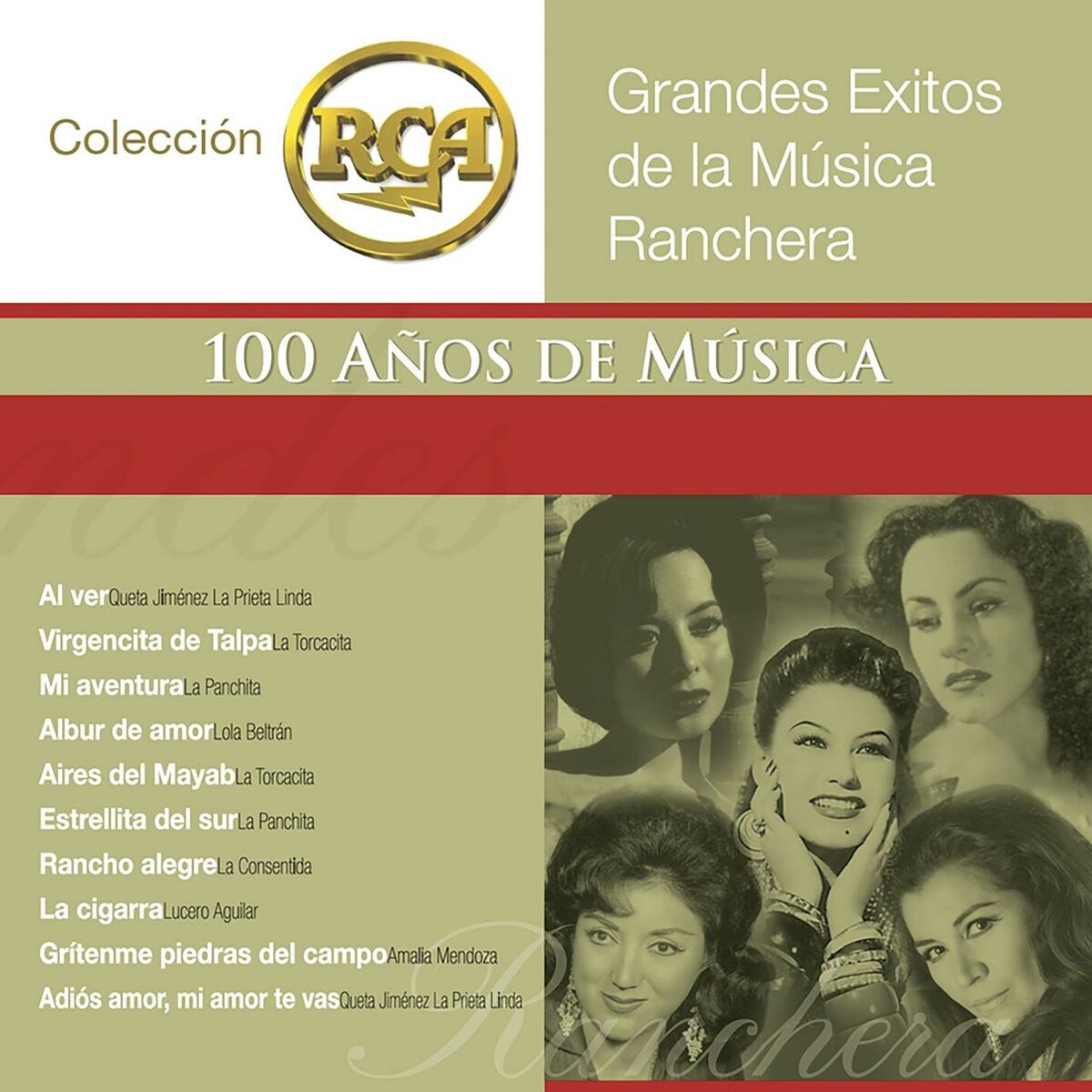 Album cover of RCA 100 Años de Música - Segunda Parte (Grandes Exitos de la Música Ranchera, Vol. 1)