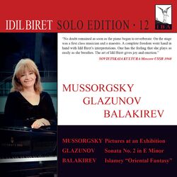 Cover of Mussorgsky, Glazunov & Balakirev: Piano Works (Live at Lille Festival, 1993)