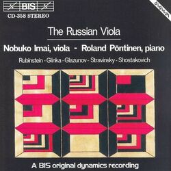 Cover of Rubinstein / Glinka / Glazunov / Stravinsky / Shostakovich: Russian Viola Music