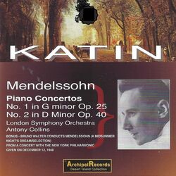 Cover of Mendelssohn Piano Concertos 1 and 2 played by Peter Katin