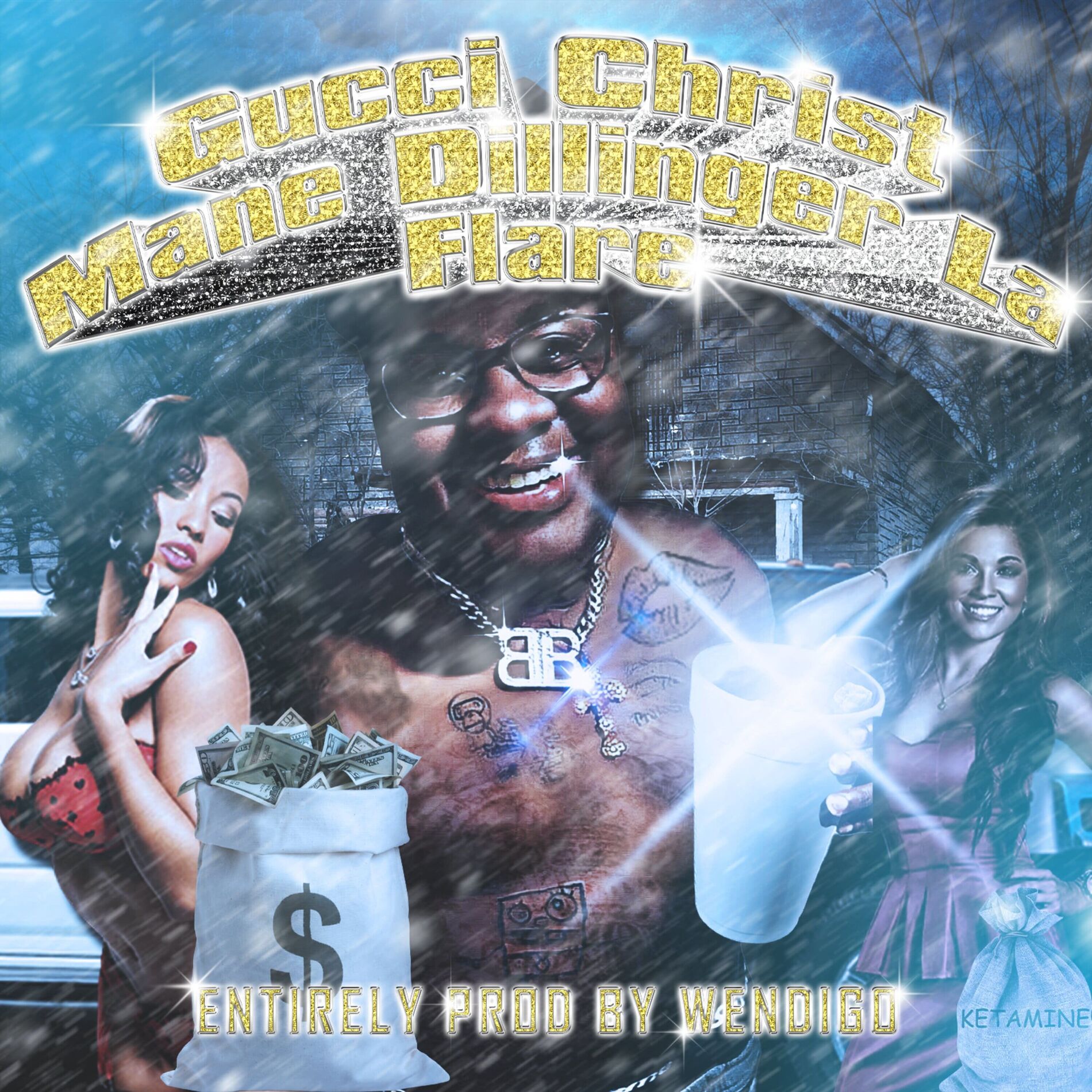 Album cover of Gucci Christ Mane Dillinger La Flare
