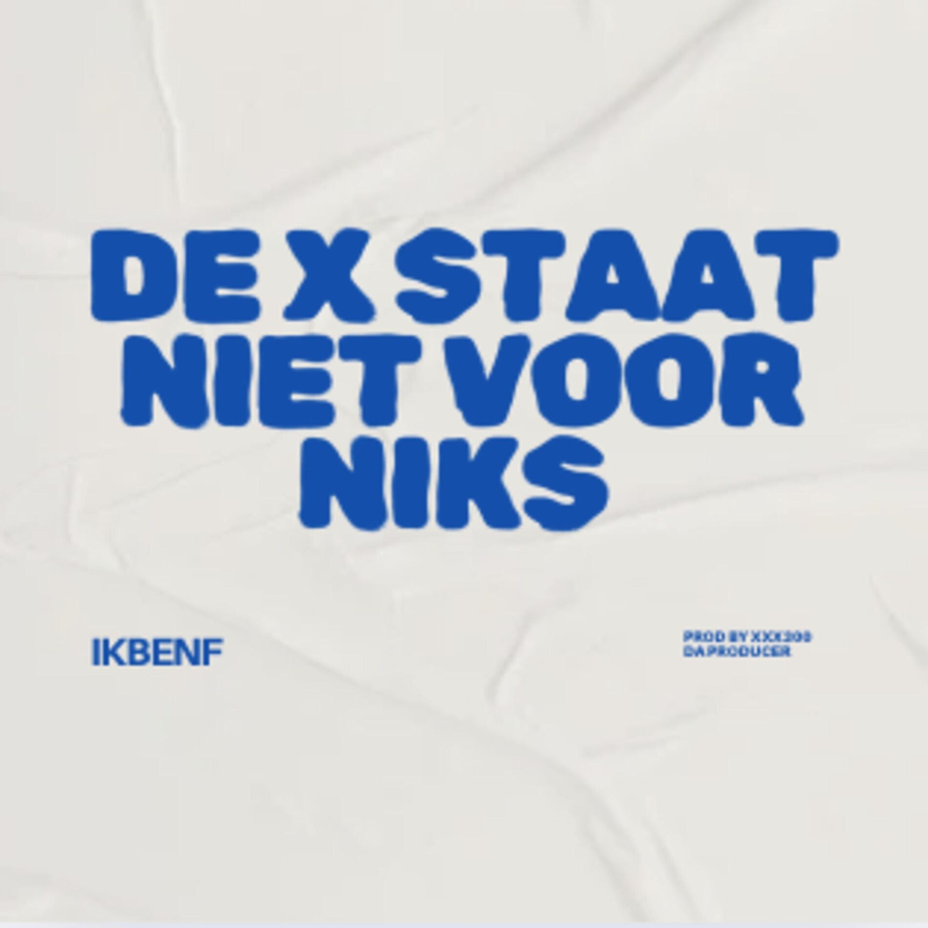 Album cover of DE X STAAT NIET VOOR NIKS