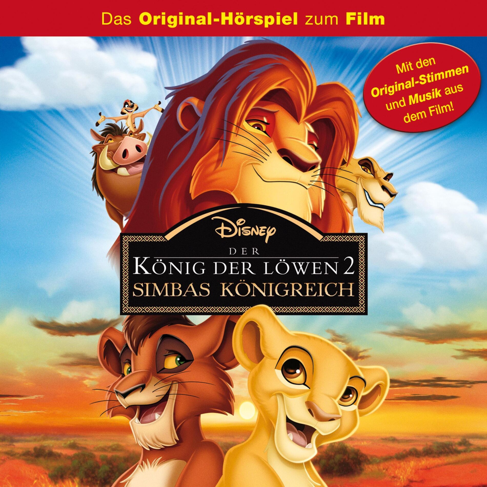 Album cover of Der König der Löwen 2 - Simbas Königreich (Hörspiel zum Disney Film)