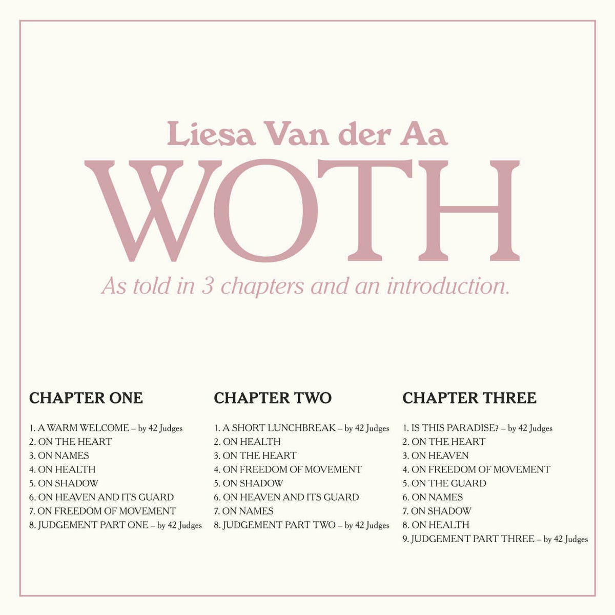 Album cover of WOTH - as told in 3 chapters and an introduction