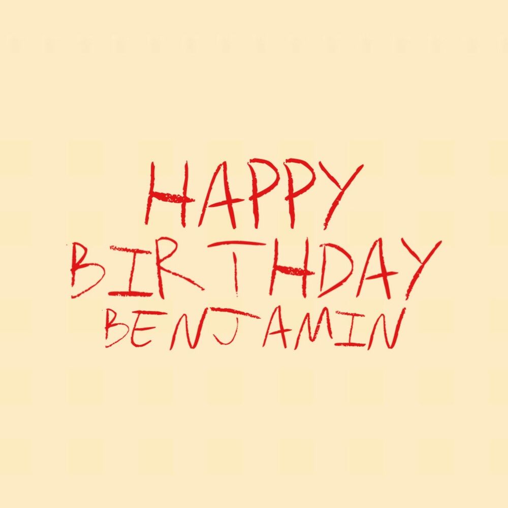 Picture of Happy Birthday Benjamin