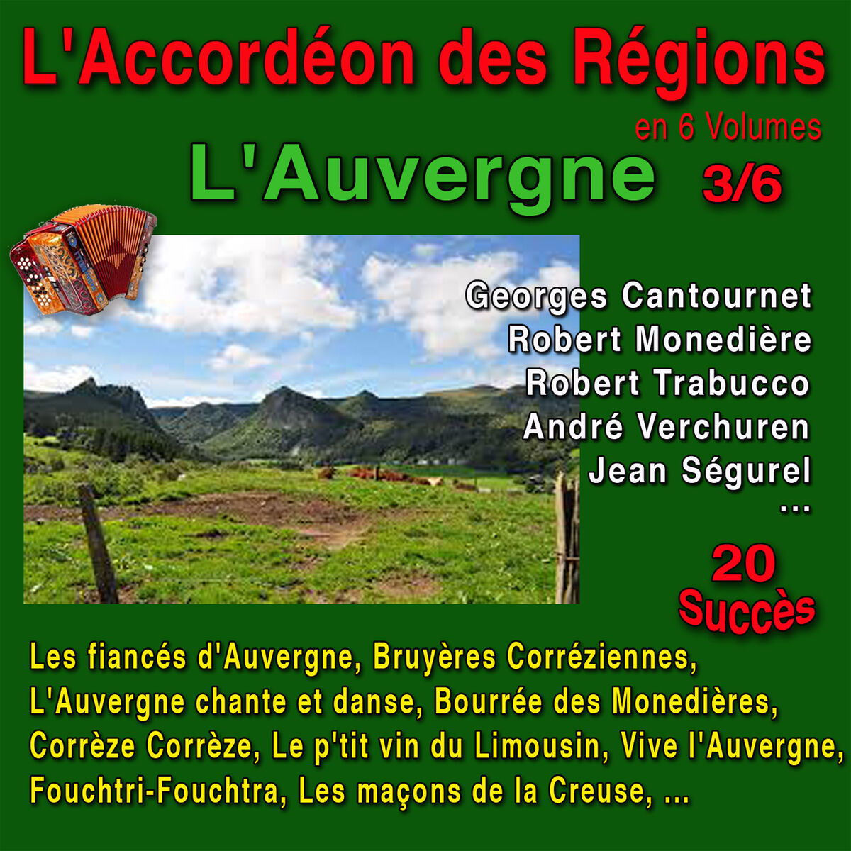 Album cover of L'accordéon des Régions - L'Auvergne Vol. 3 /6