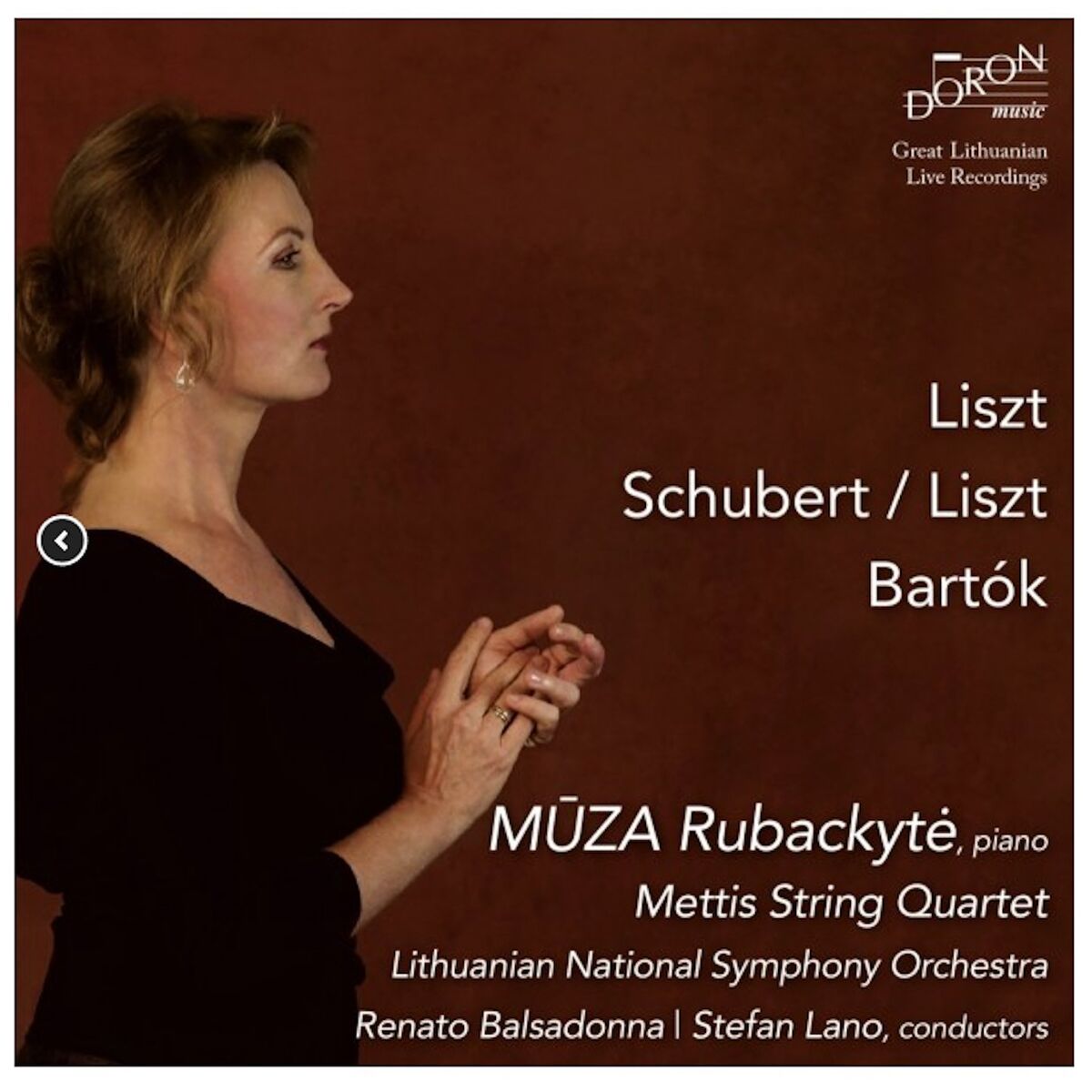 Album cover of Liszt - Schubert - Bartok: Muza Rubackyté