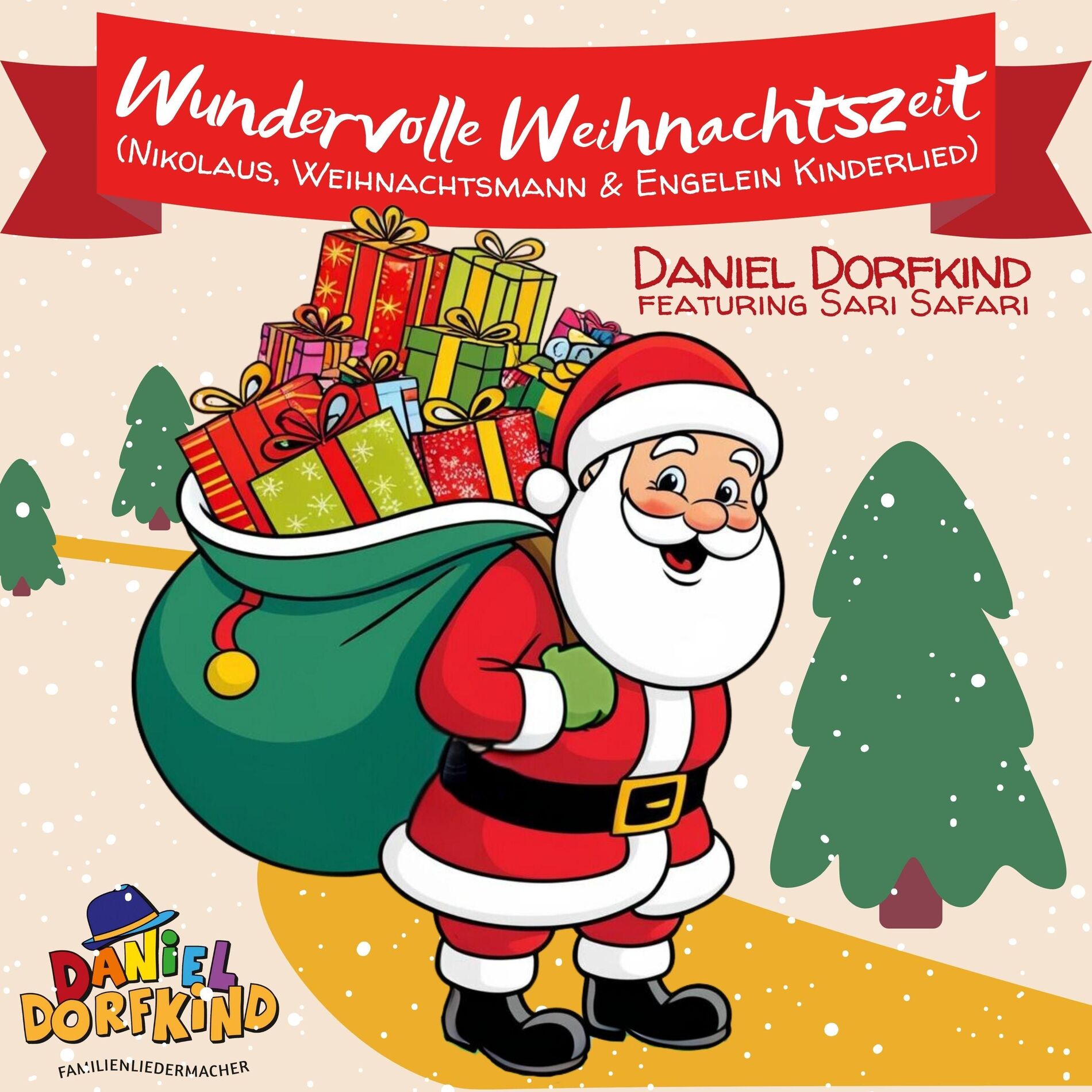 Album cover of Wundervolle Weihnachtszeit (Nikolaus, Weihnachtsmann & Engelein Kinderlied)