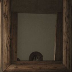 Wooden mirror