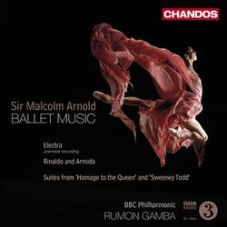 Cover of Arnold: Homage to the Queen Suite, Rinaldo and Armida, Sweeny Todd Suite & Electra