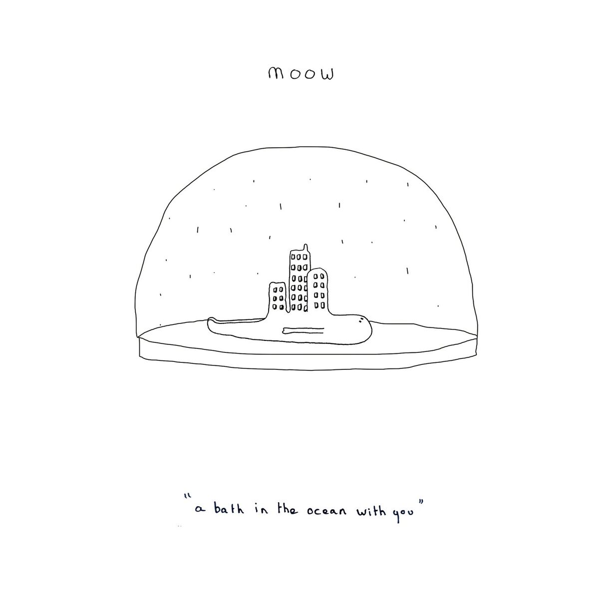 Album cover of a bath in the ocean with you