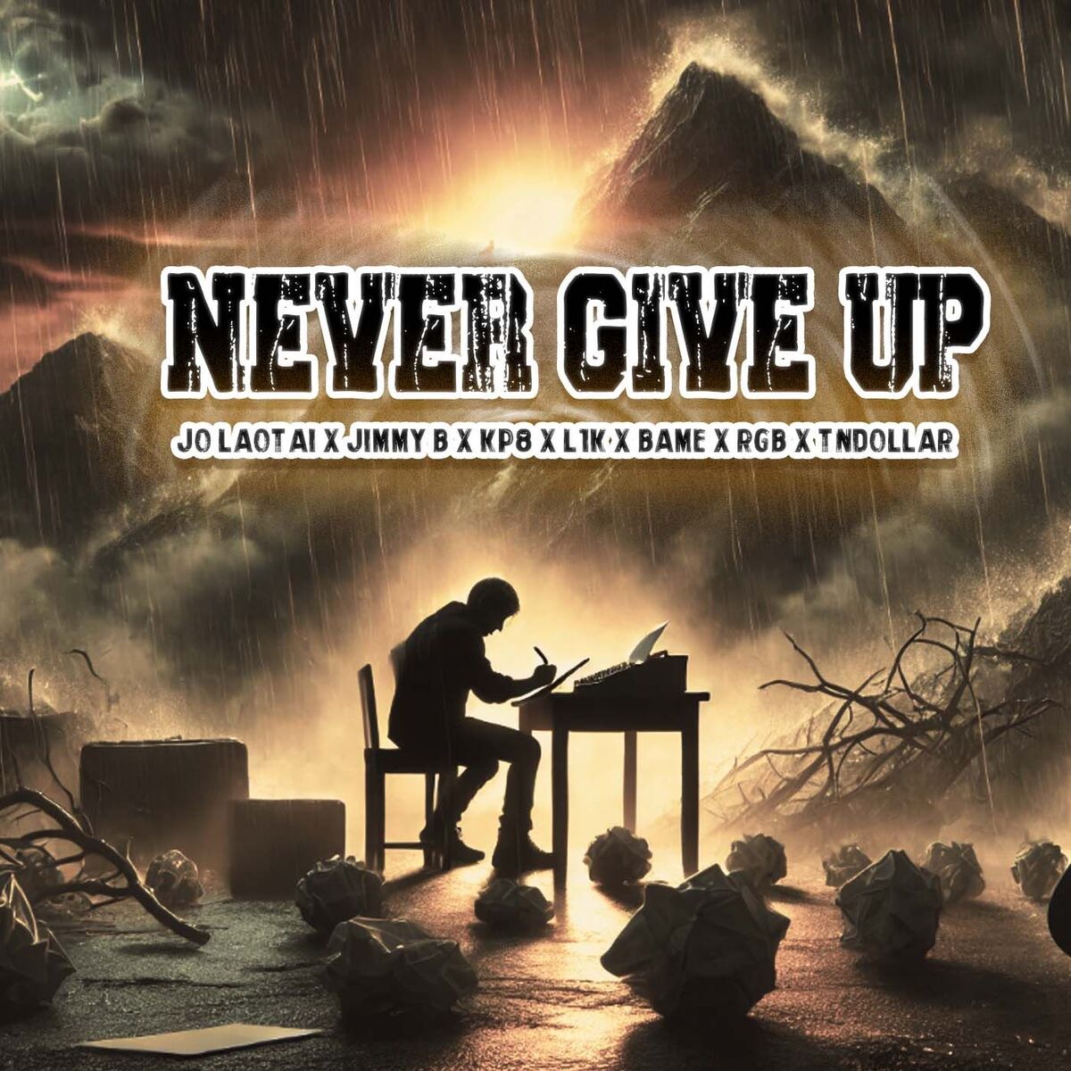 Album cover of NEVER GIVE UP