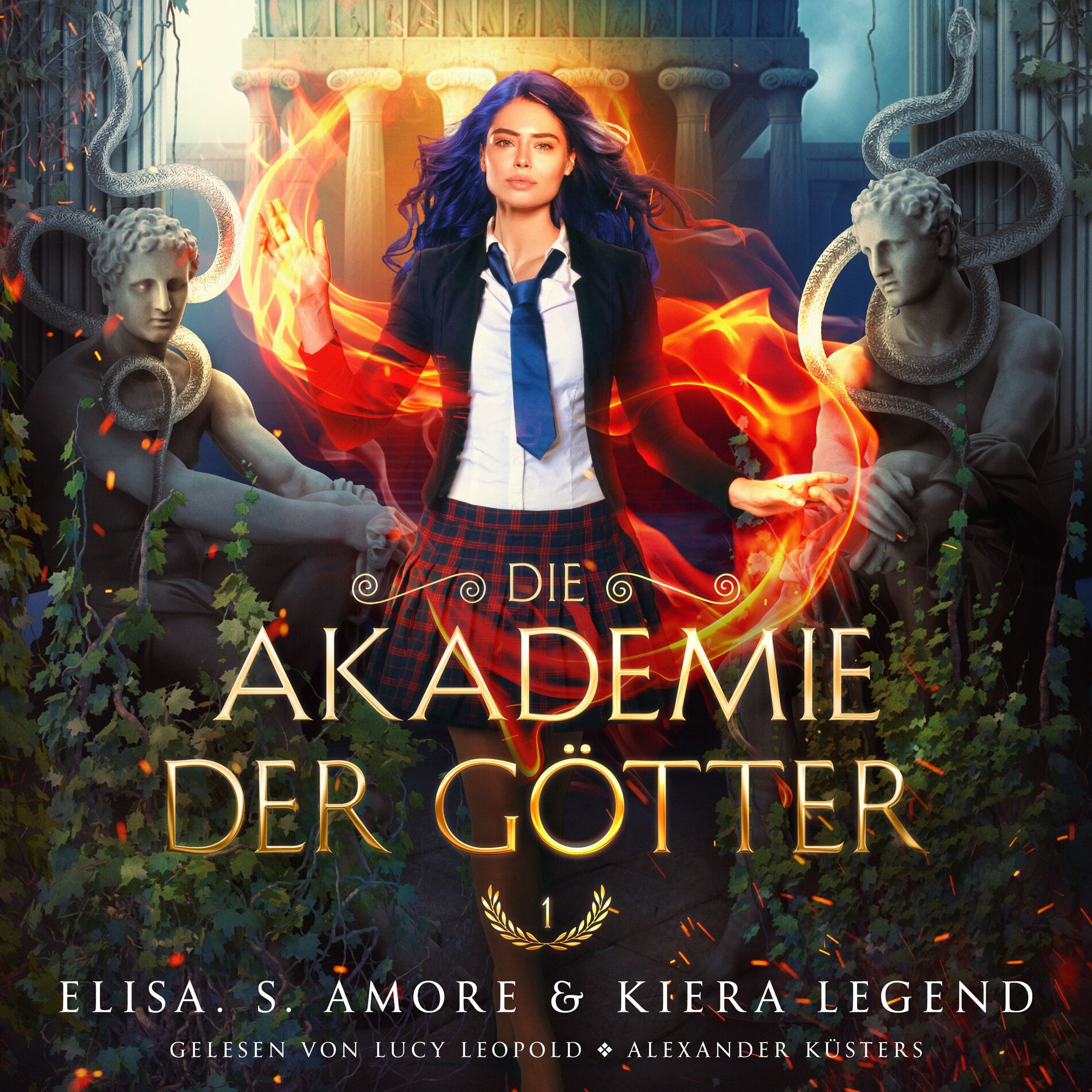 Album cover of Die Akademie der Götter - Fantasy Hörbuch (Fantasy Hörbücher / Griechische Götter)