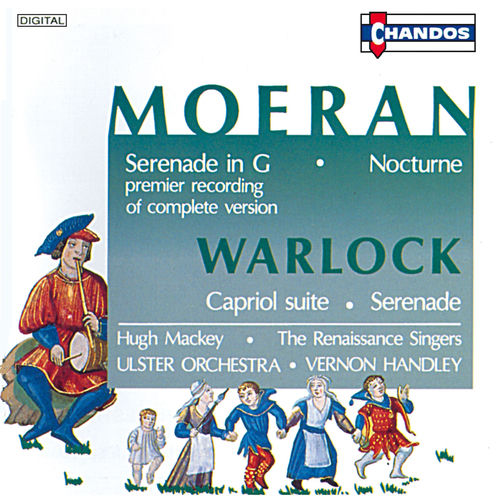 Moeran: Serenade in G, Nocturne - Warlock: Serenade, Capriol Suite sleeve