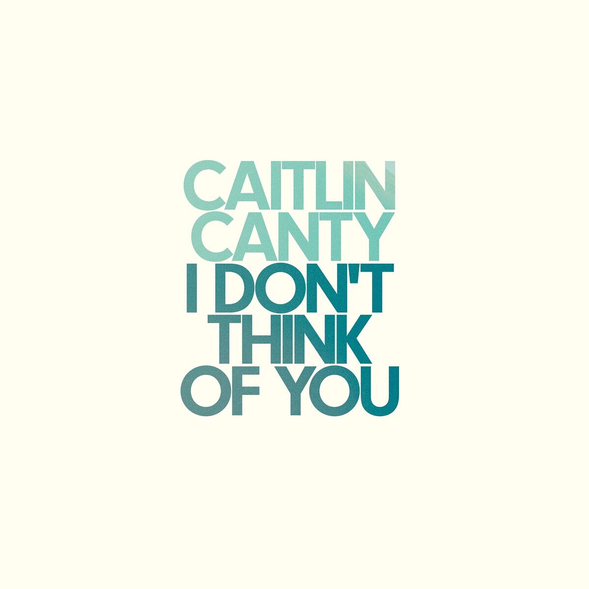 Album cover of I Don't Think of You