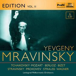 Cover of Evgeny Mravinsky Edition, Vol. 2: Tchaikovsky, Mozart, Berlioz, Stravinsky & R. Strauss