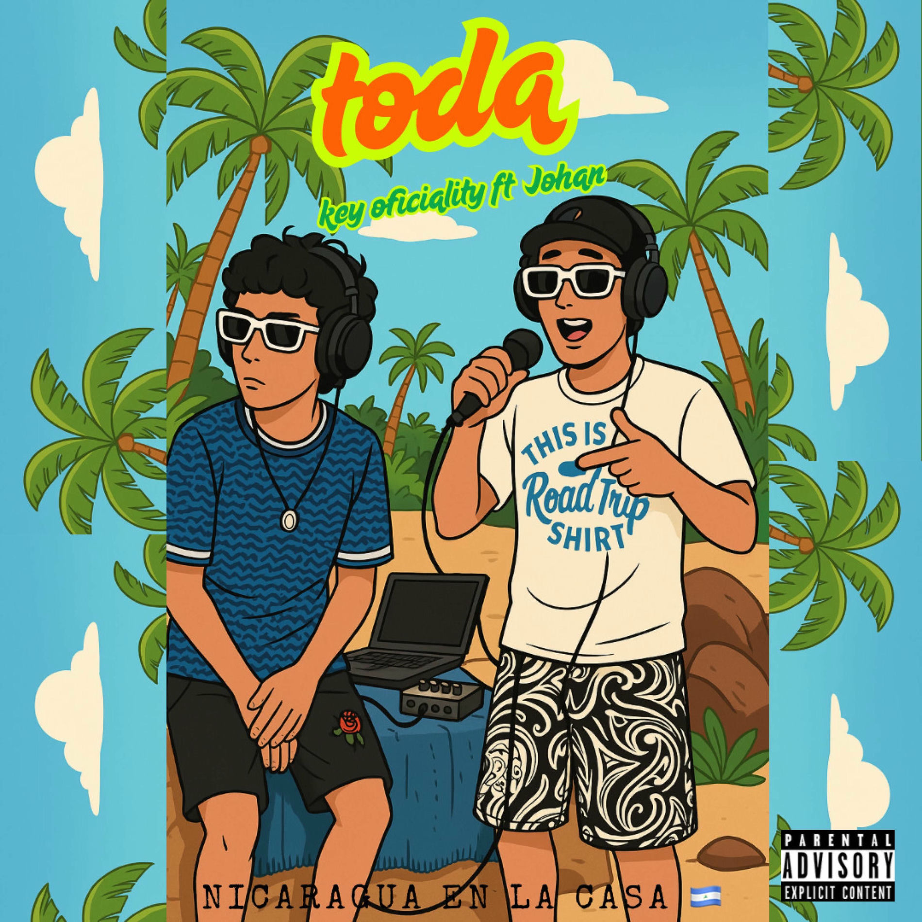 Album cover of toda (feat. johan) [nicaragua en la casa]