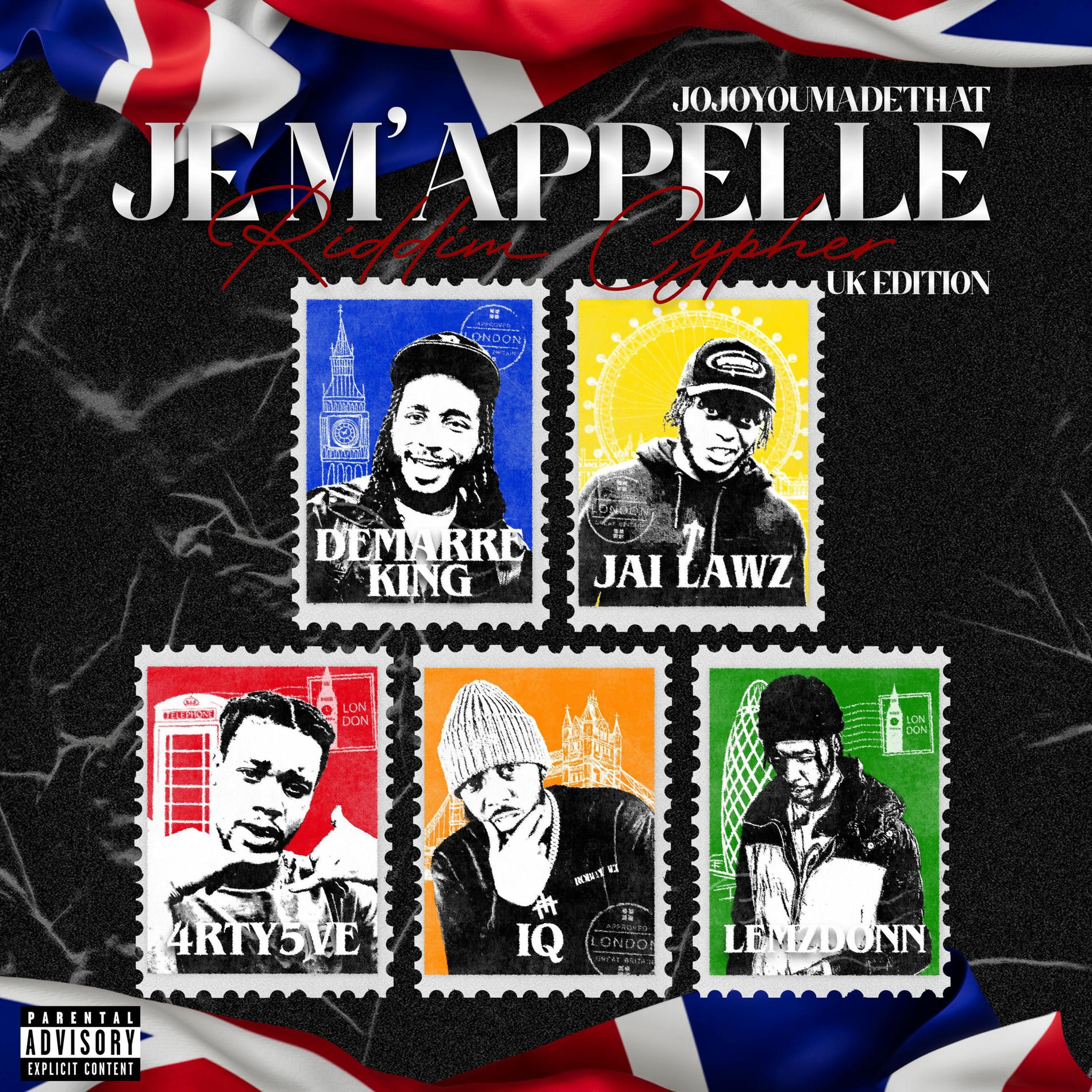 Album cover of Je M'appelle Riddim Cypher Uk Edition (feat. IQ, Jai Lawz & Lemzdonn)