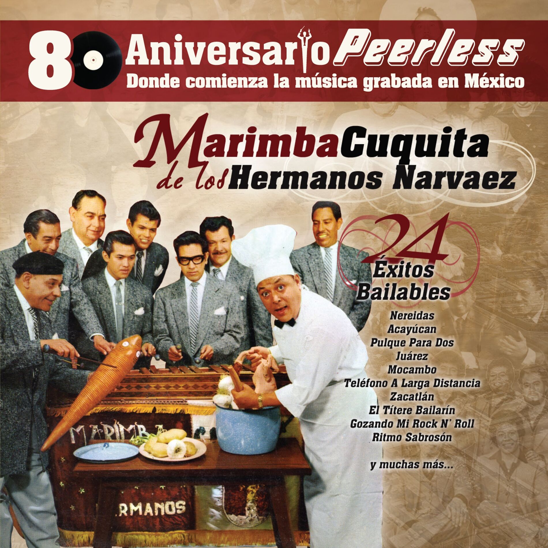 Album cover of Peerless 80 Aniversario - 24 Exitos Bailables
